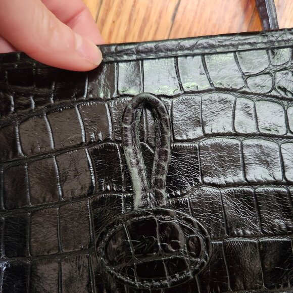 Longchamp Black Crocodile leather vintage Roseau Tote - Picture 6 of 6